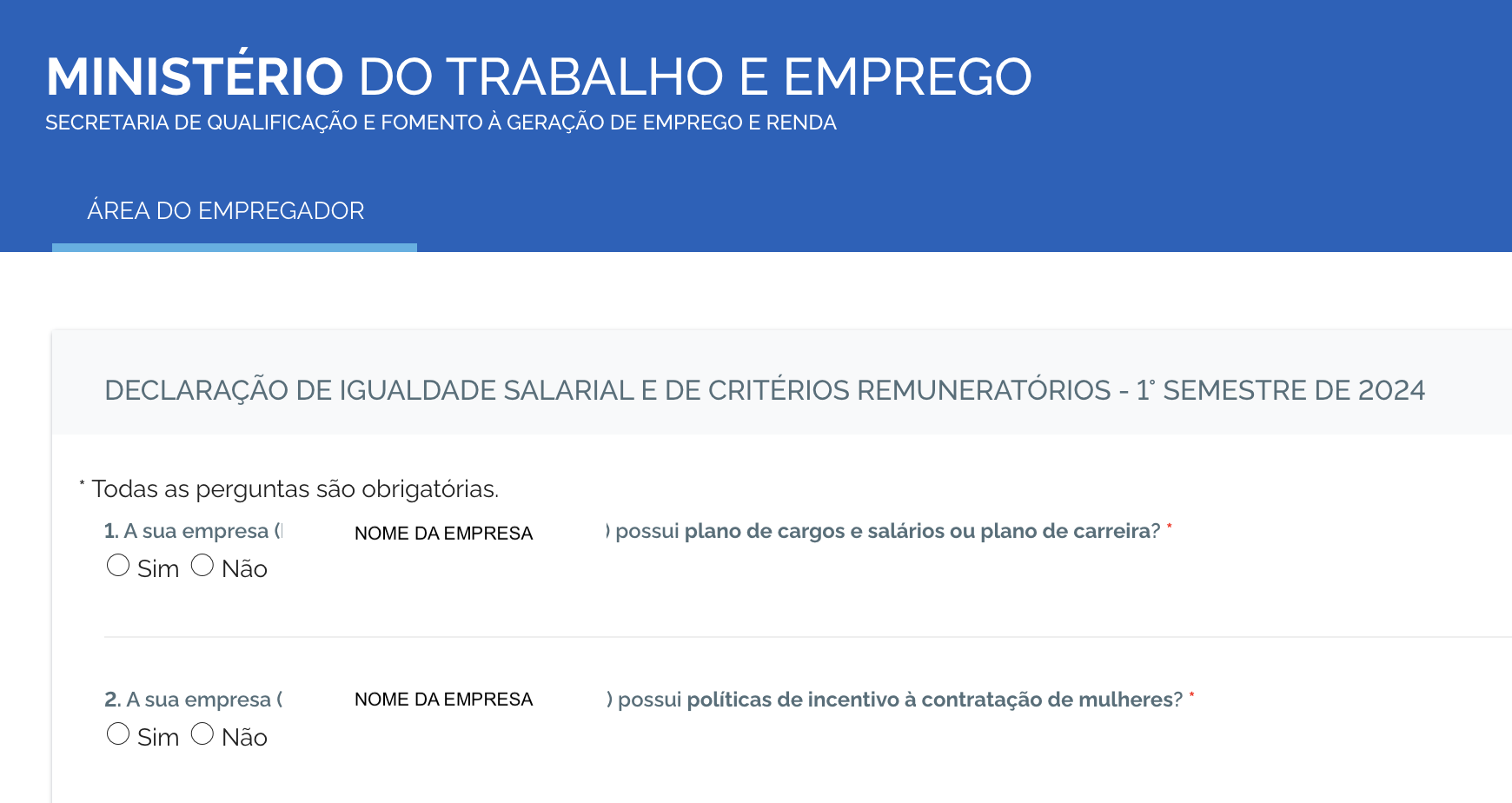 Declara O De Igualdade Salarial Guia Passo A Passo